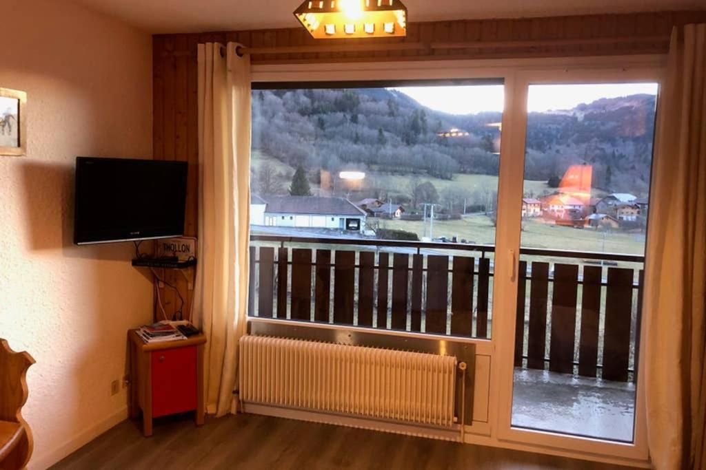 Studio Agreable Et Cosy Avec Vue Sur Les Memises Thollon-les-Memises Exterior foto