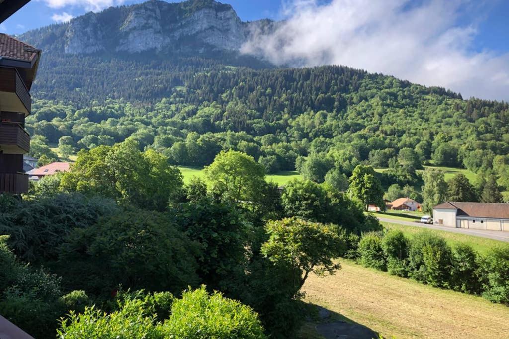 Studio Agreable Et Cosy Avec Vue Sur Les Memises Thollon-les-Memises Exterior foto
