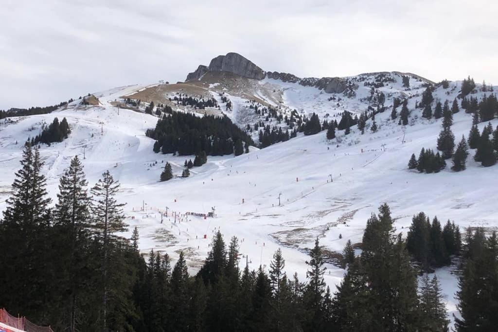 Studio Agreable Et Cosy Avec Vue Sur Les Memises Thollon-les-Memises Exterior foto